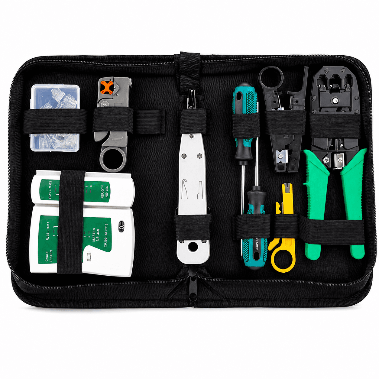 Kit professionnel d'outils réseau RJ45