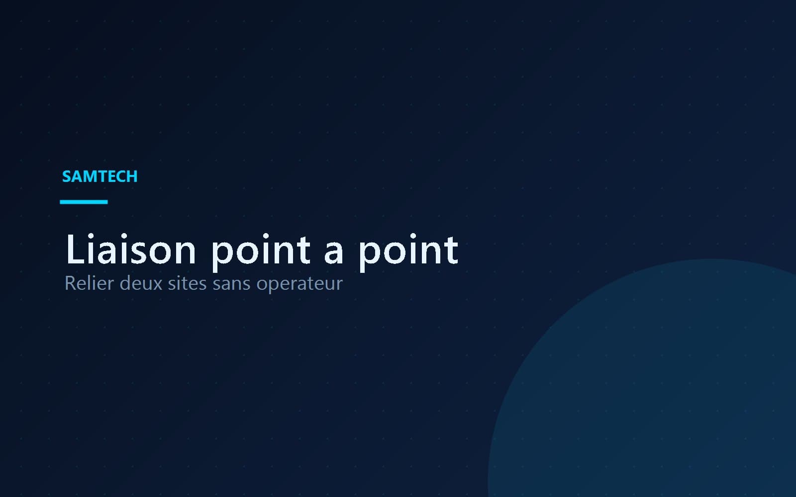 Liaison point à point